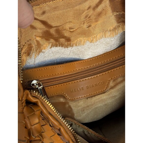 Anthropologie Boho Melie Bianco Weave Vegan Shoulder Bag Purse Hobo Bag NWT FLAW - Picture 8 of 16